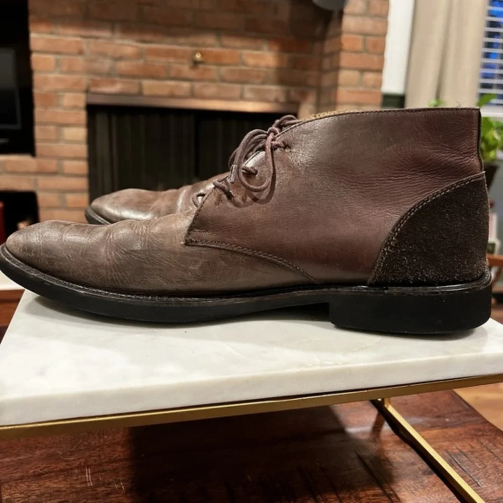 Men's Size 10 Chukka Boot Royal County Of Berkshire Polo Club Brown Leather‎